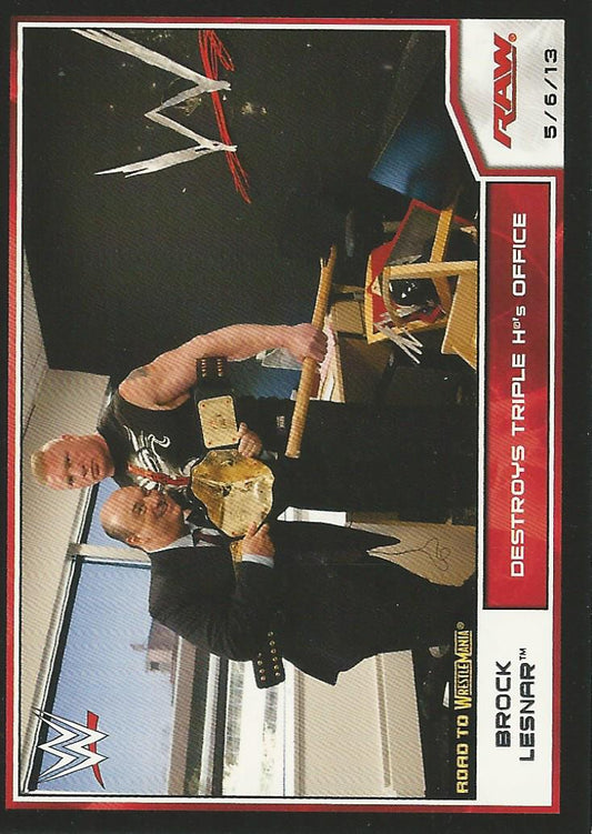WWE Topps Road to Wrestlemania 2014 Brock Lesnar #7
