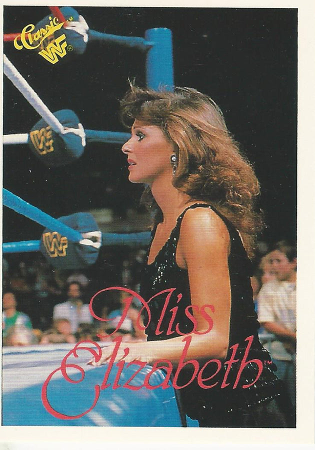 WWF Classic Trading Cards 1990 Miss Elizabeth No.67 trading card PW Catalog