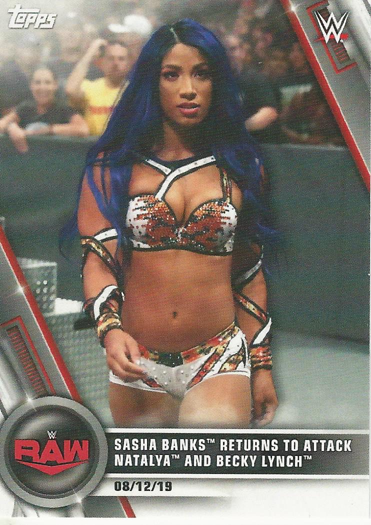 WWE Topps Women Division 2020 Sasha Banks #67