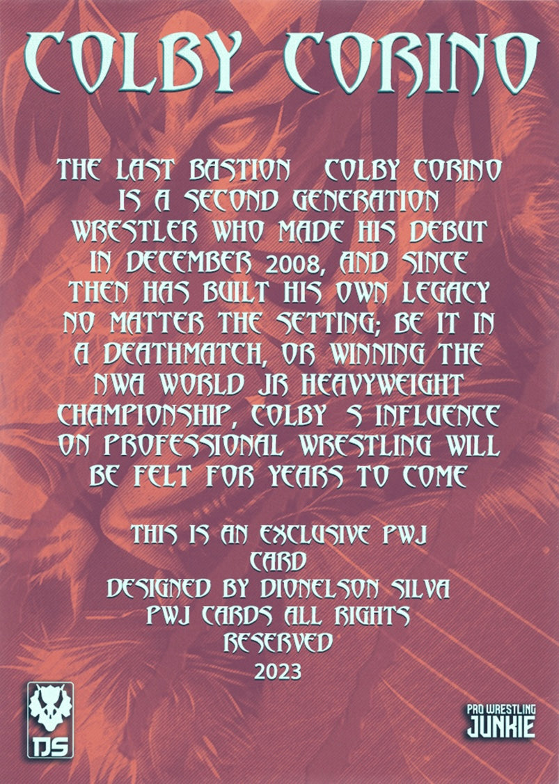 Colby Corino trading card PW Catalog