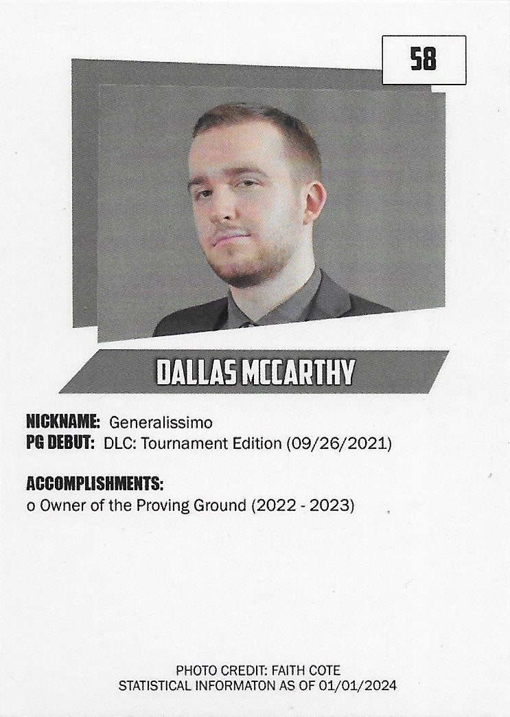 Proving Ground Owner Dallas Mccarthy