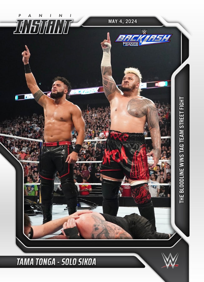 Tama Tonga / Solo Sikoa – the Bloodline Wins TAG Team Street Fight trading card PW Catalog