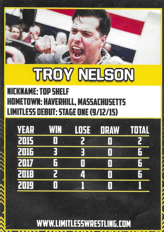 Troy Nelson trading card PW Catalog