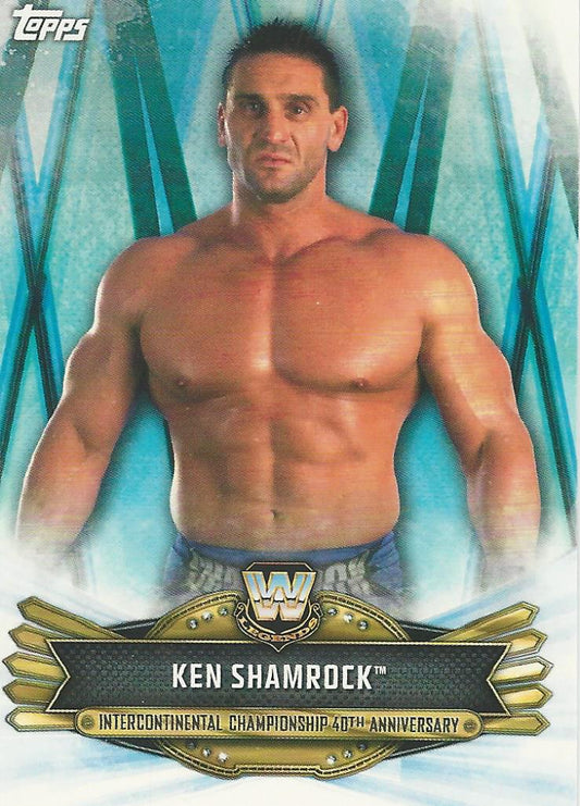 WWE Topps Raw 2019 Ken Shamrock IC-17 trading card PW Catalog