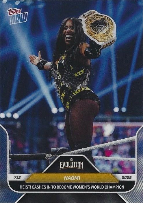 Naomi Heist! Cashes in to Become Women’s World Champion trading card PW Catalog