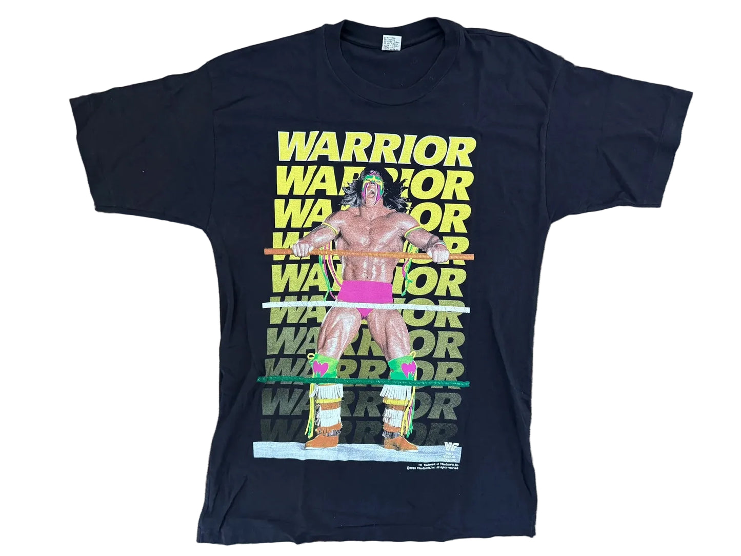 1991 WWF Ultimate Warrior UK Rampage Tour T-Shirt Pwcatalog