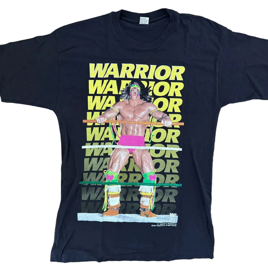 1991 WWF Ultimate Warrior UK Rampage Tour T-Shirt Pwcatalog