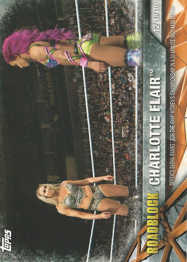 WWE Topps Women Division 2017 Charlotte Flair WWE-18 trading card PW Catalog