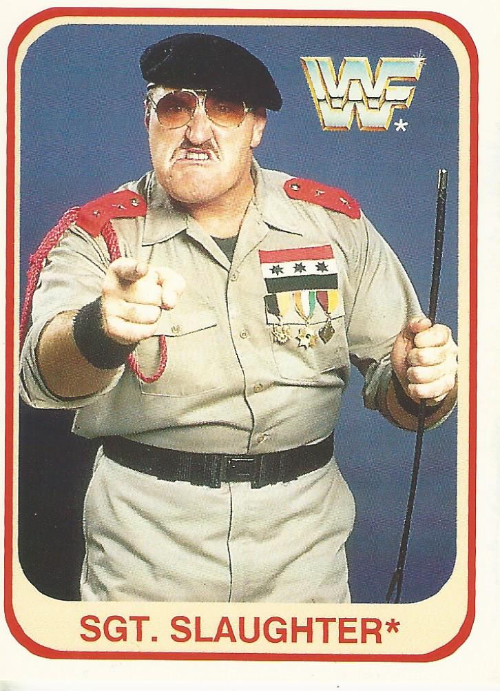 WWF Merlin 1991 Sgt Slaughter #68