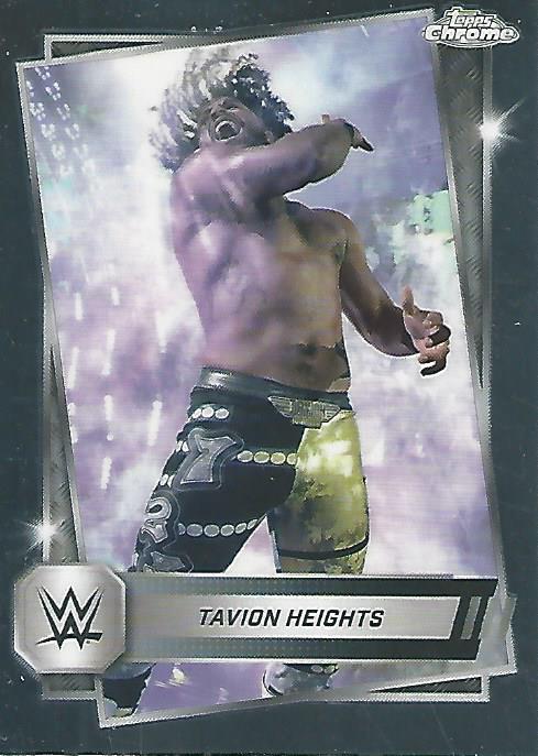 WWE Topps Chrome 2025 Trading Cards Tavion Heights No.68 PW Catalog