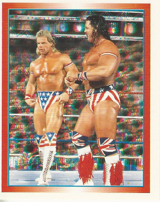 WWF Merlin Stickers 1995 British Bulldog and Lex Luger #68