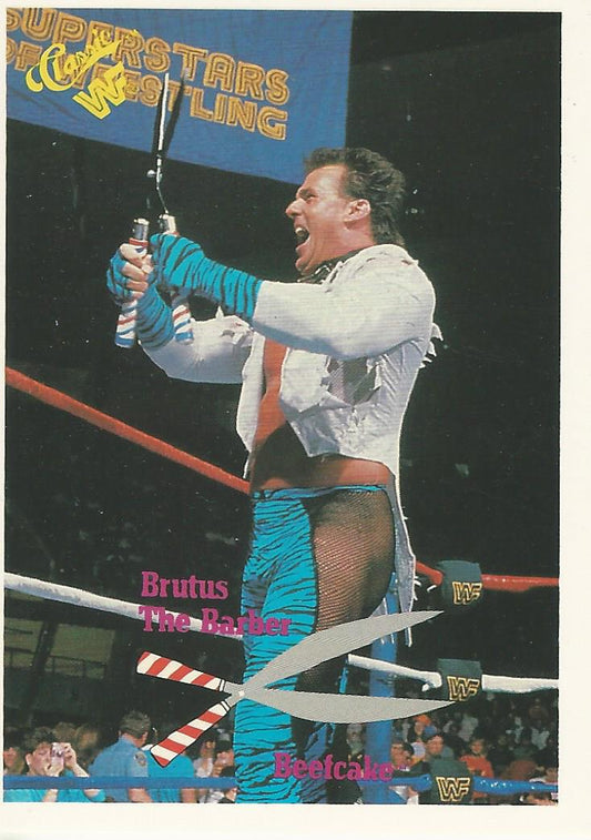 WWF Classic Trading Cards 1990 Brutus Beefcake #68