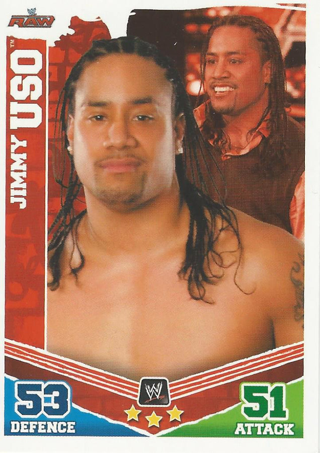 WWE Topps Slam Attax Mayhem 2010 Jimmy Uso #68