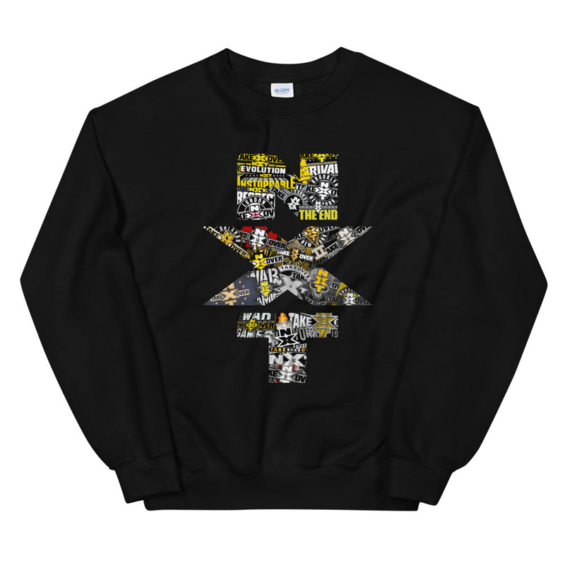 NXT TakeOver Logo Pullover Crew Sweatshirt Sweatshirt PW Catalog