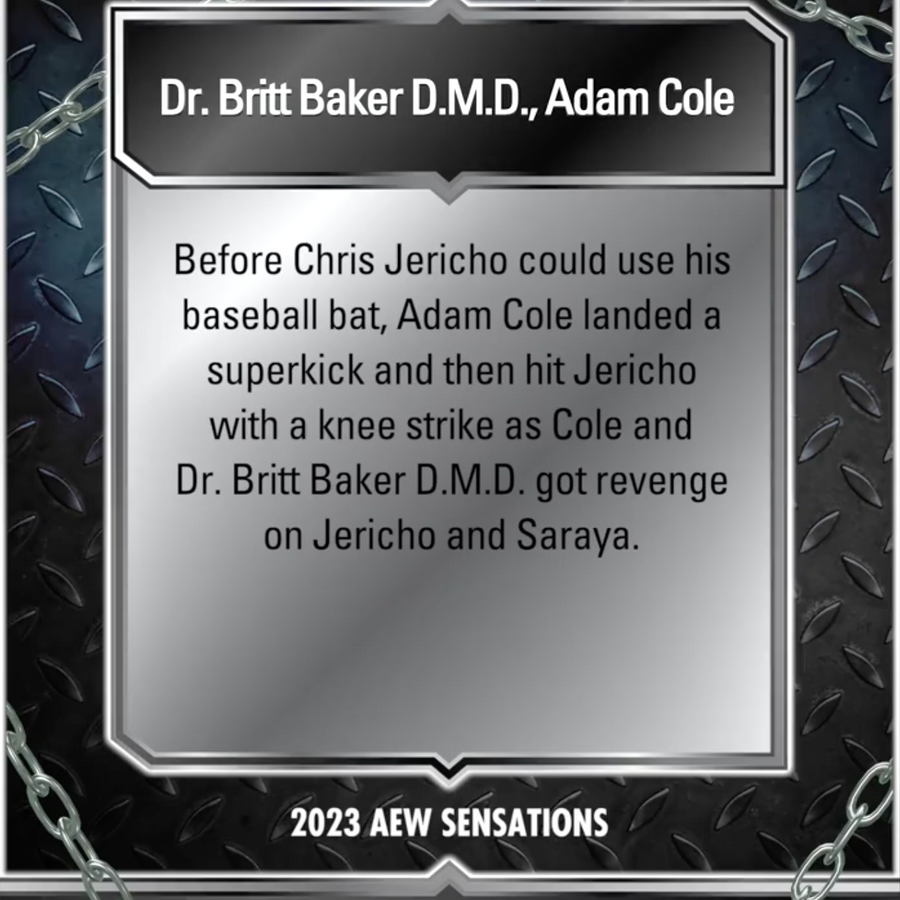 5/31/23 – DR. Britt Baker D.M.D., Adam Cole – DR. Britt Baker D.M.D. and Adam Cole Get Revenge