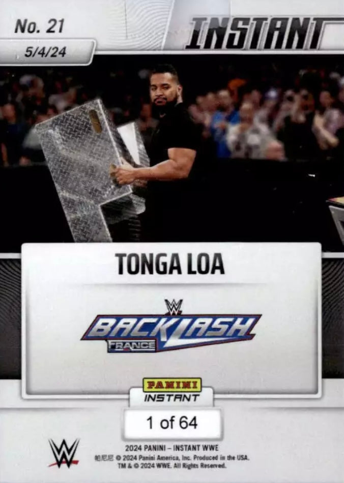 Tonga LOA – Tonga LOA Makes Shocking Appearance at Backlash France