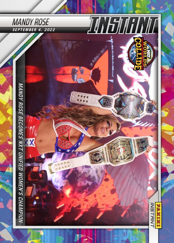 Mandy Rose – Mandy Rose Becomes NXT Unified Women’s Champion trading card PW Catalog