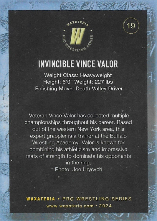 Vince Valor trading card PW Catalog