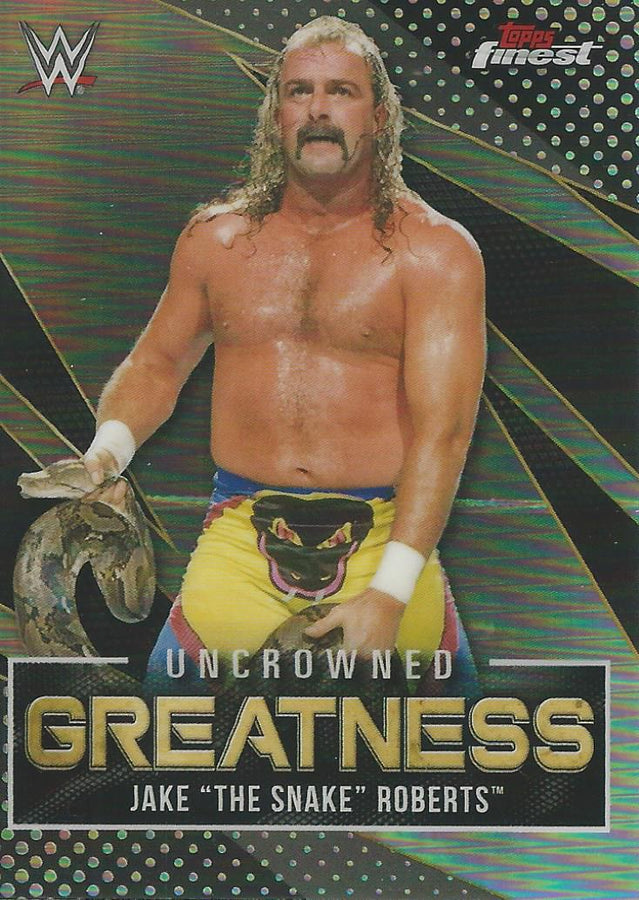 WWE Topps Finest 2021 Jake the Snake Roberts UG-6 trading card PW Catalog