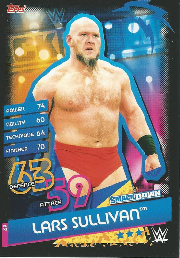 WWE Topps Slam Attax Reloaded 2020 Kars Sullivan #69