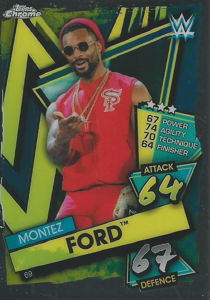 WWE Topps Slam Attax Chrome 2021 Montez Ford #69