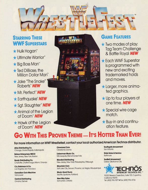 WWF WrestleFest [Arcade] PWcatalog