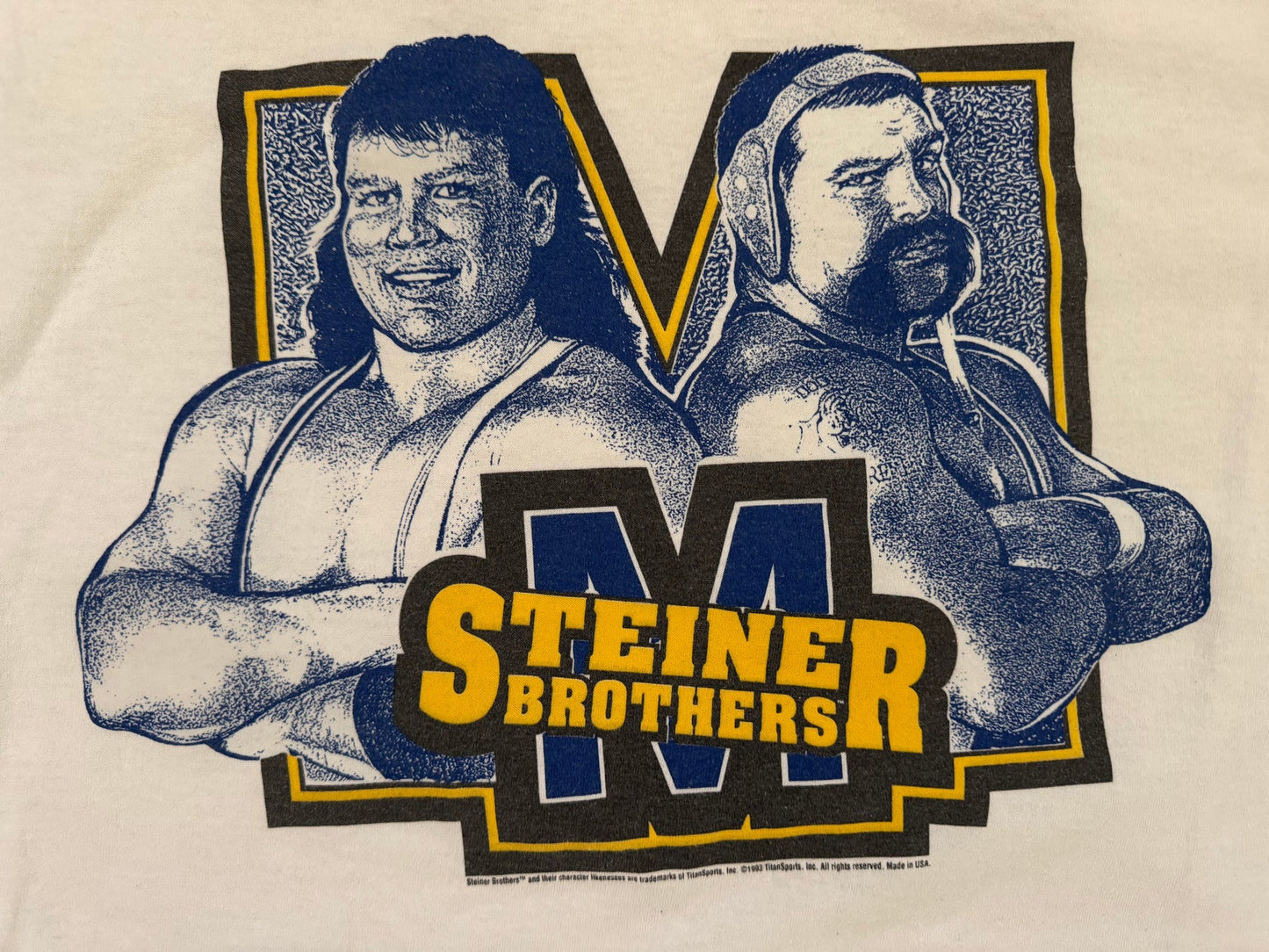 1993 WWF Steiner Brothers T-shirt Pwcatalog