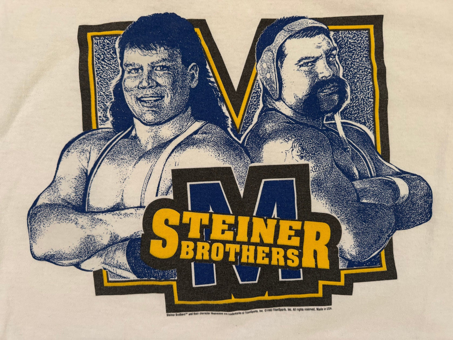 1993 WWF Steiner Brothers T-shirt Pwcatalog