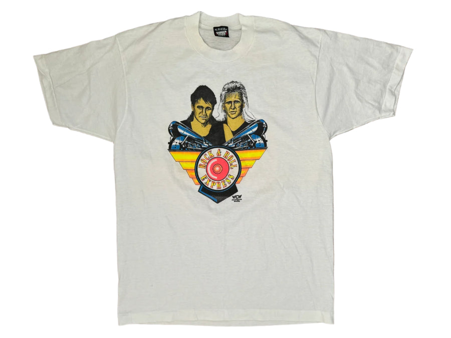 1990 WCW Rock N Roll Express Catalog Ricky Morton and Robert Gibson T-Shirt