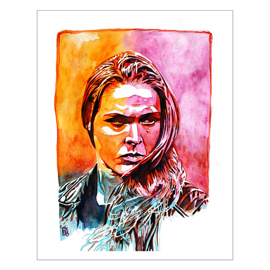 Ronda Rousey 11 x 14 Rob Schamberger Art Print Wall art PW Catalog