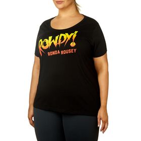 Ronda Rousey "Rowdy Ronda" Women's Curvy T-Shirt T-Shirt PW Catalog
