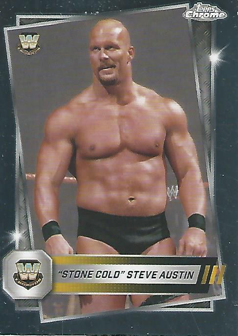 WWE Topps Chrome 2025 Trading Cards Stone Cold Steve Austin No.6 PW Catalog