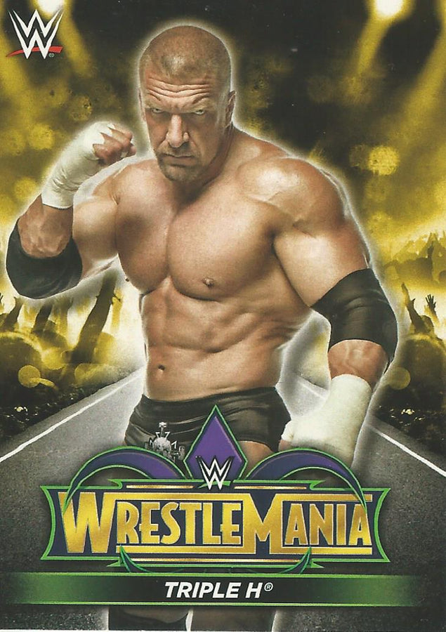 WWE Topps Road to Wrestlemania 2018 Triple H R6 trading card PW Catalog