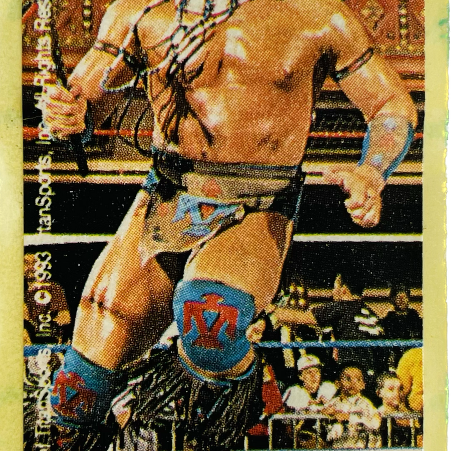WWF Dunkin Bubble Gum Stickers (1993) No. 6 Tatanka PW Catalog