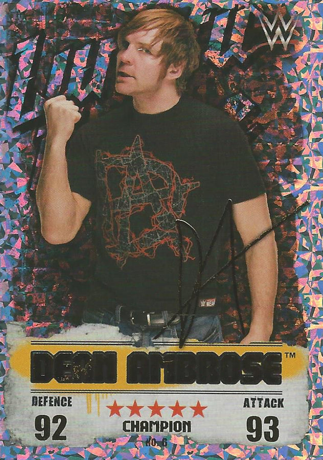 WWE Topps Slam Attax Takeover 2016 Dean Ambrose Gold Champion #6