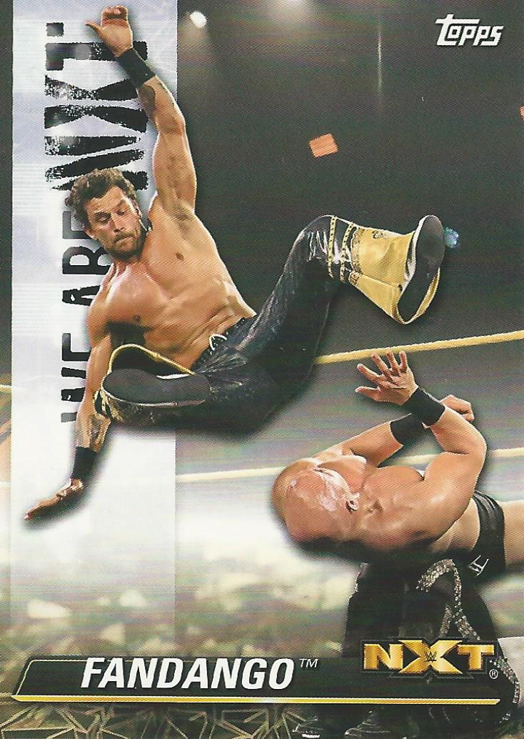 WWE Topps NXT 2021 Fandango NXT-16 trading card PW Catalog