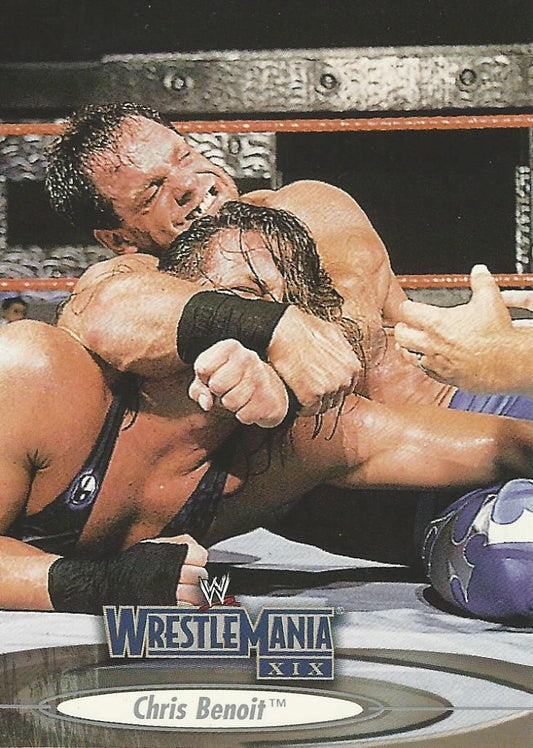 WWE Fleer Wrestlemania XIX 2003 Chris Benoit #6