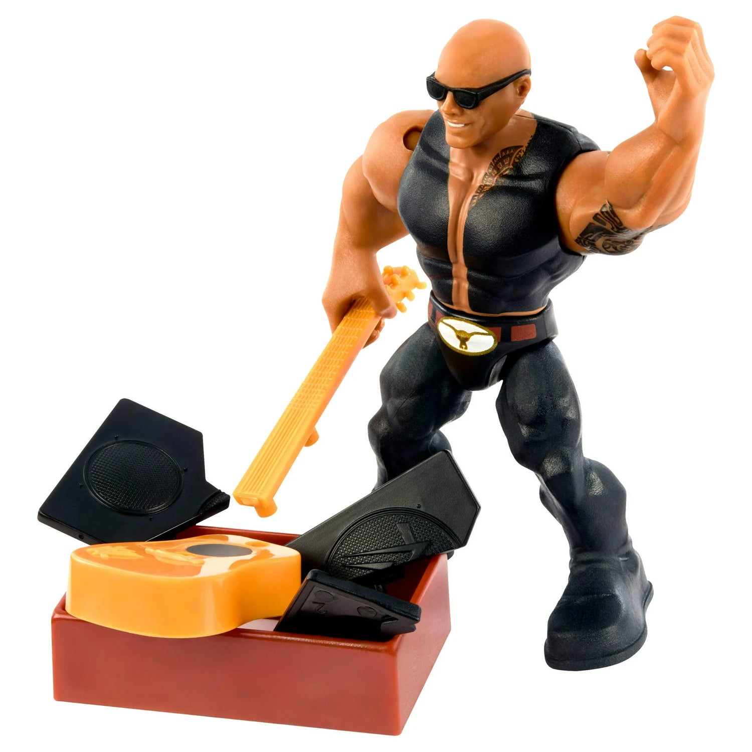 WWE Mattel Knuckle Crunchers Series 4 The Rock "Final Boss" Action & Toy Figures PWcatalog