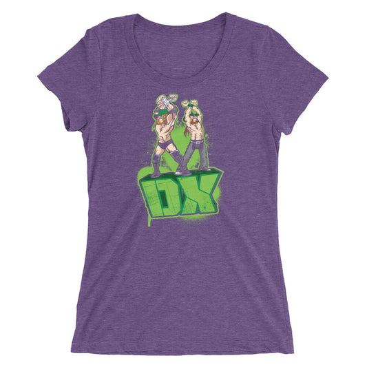 D-Generation X "Illustrated Logo" Women's Tri-Blend T-Shirt T-Shirt PW Catalog