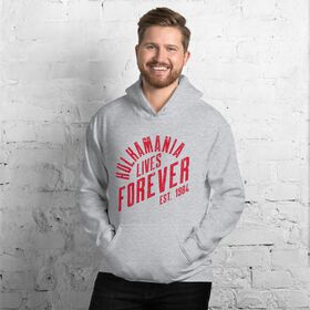Hulk Hogan "Hulkamania Lives Forever" Hoodie Sweatshirt