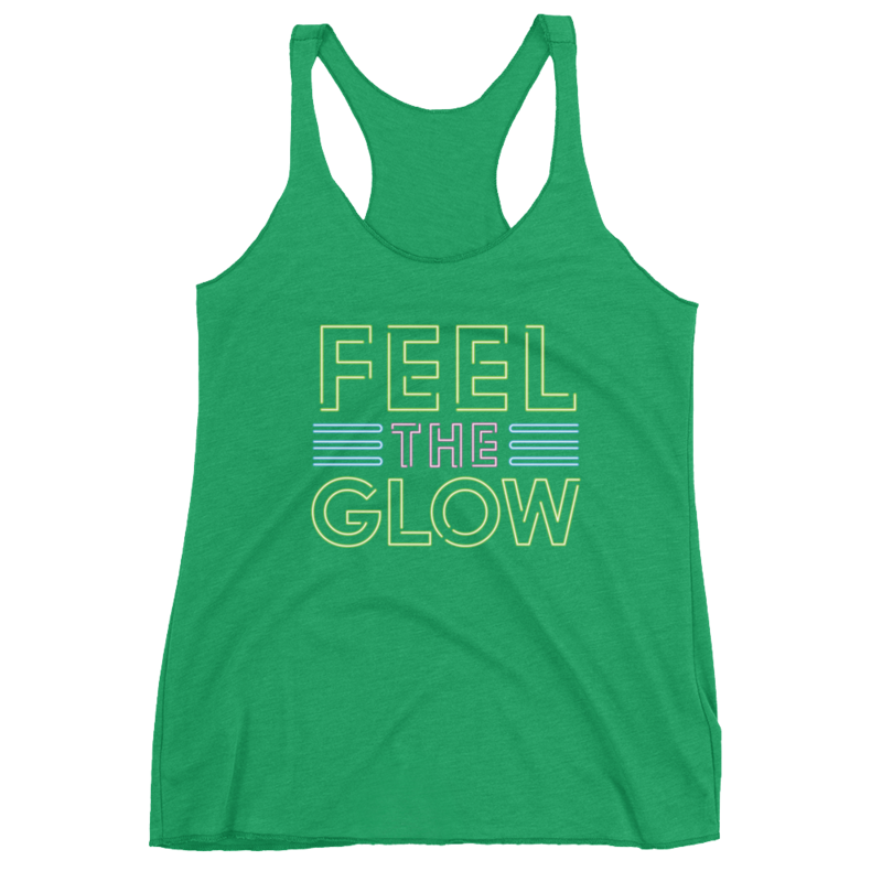 Naomi "Feel The Glow" Women's Racerback Tank Top