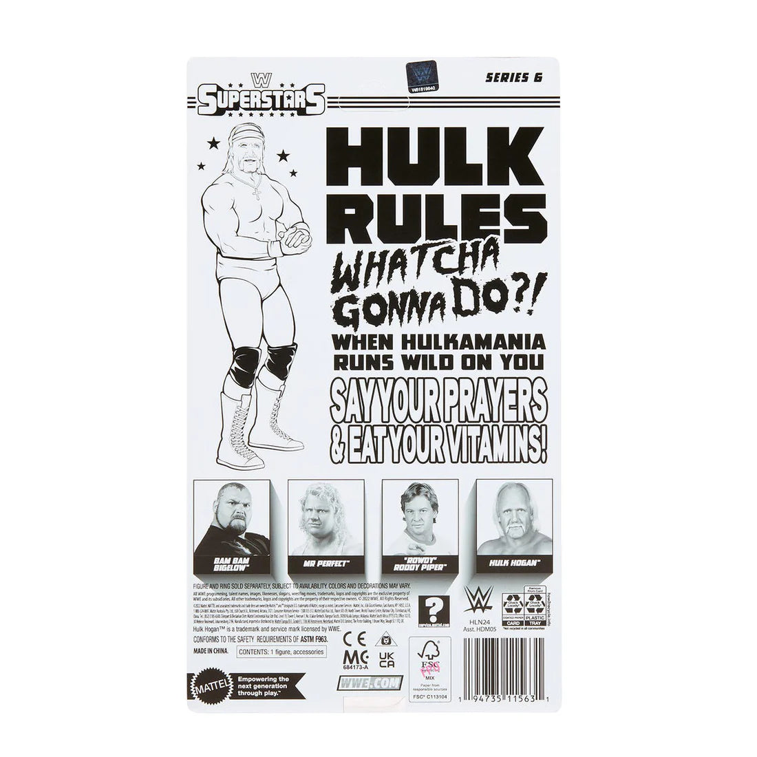 WWE Superstars Series 6 Hulk Hogan [Chase, Blue Variant] PW Catalog