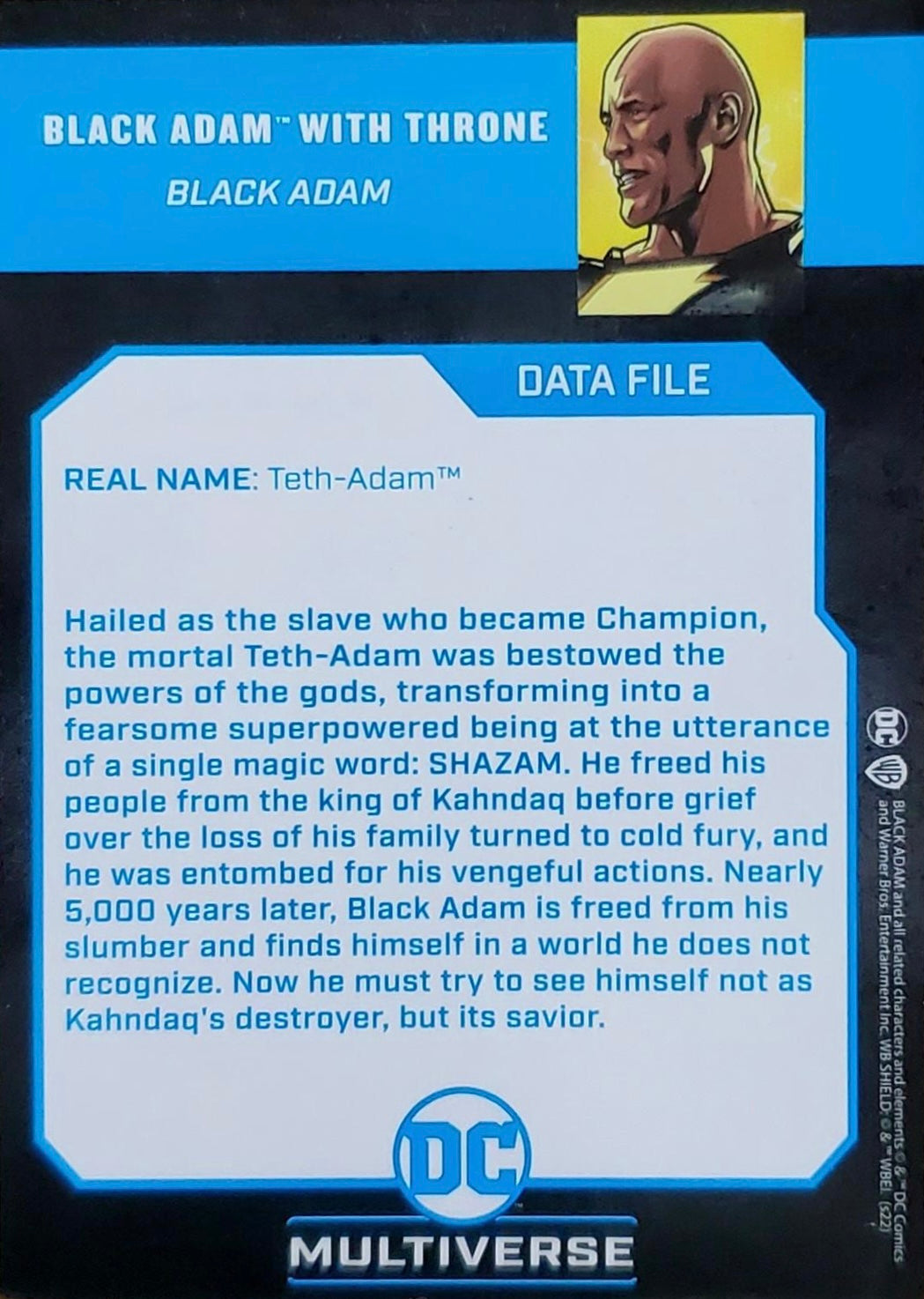 Black Adam With Throne