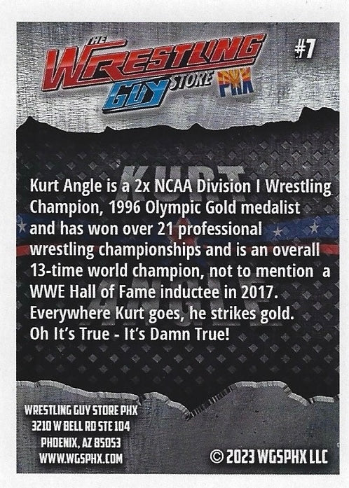 Kurt Angle trading card PW Catalog