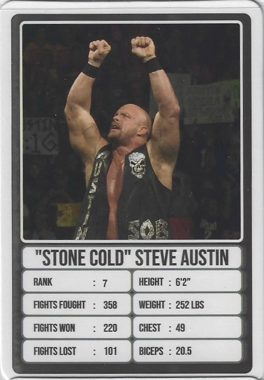 “Stone Cold” Steve Austin trading card PW Catalog