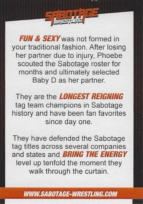 FUN & Sexy – Phoebe & Baby D trading card PW Catalog