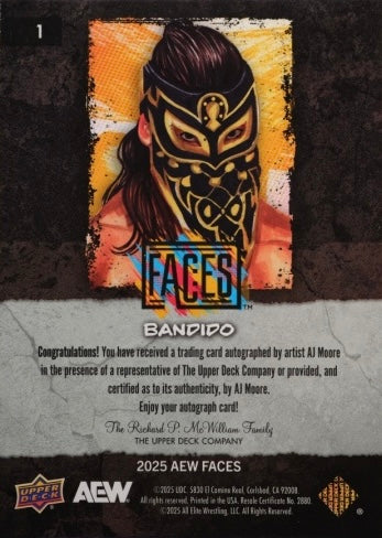 Bandido trading card PW Catalog