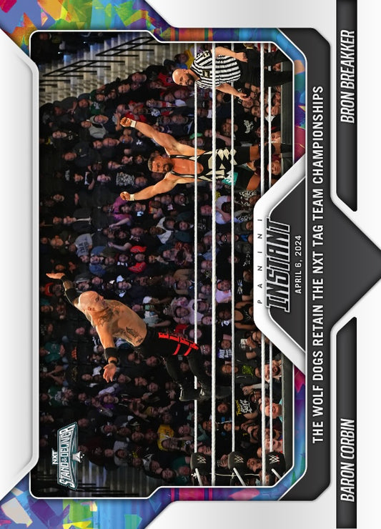 Baron Corbin / Bron Breakker – the Wolf Dogs Retain the NXT TAG Team Championships trading card PW Catalog