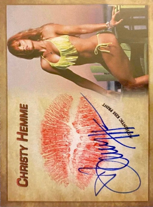 Christy Hemme trading card PW Catalog
