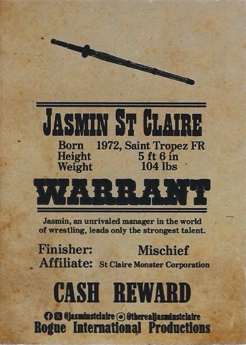 Jasmin ST Claire trading card PW Catalog
